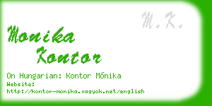 monika kontor business card